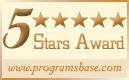 5 Star Rating Award by ProgramsBase